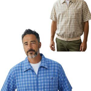 Vintage Tropi-Cool Zip-Up Shirts